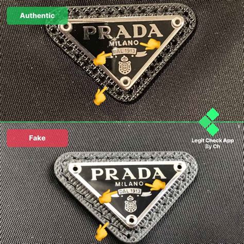 real vs fake prada re edition|authentic prada logo.